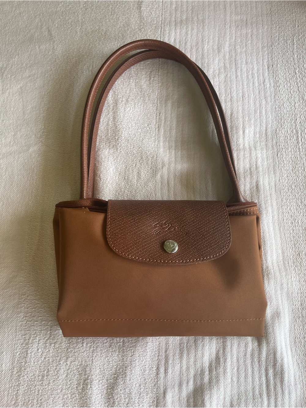 Longchamp Congac Leather-Trim Tote Bag - Picture 14 of 16